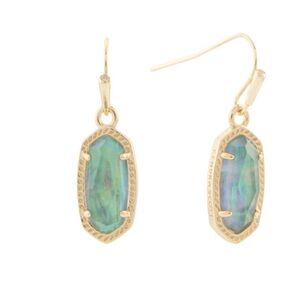 Kendra Scott GOLD LILAC ABALONE LEE EARRINGS nwt